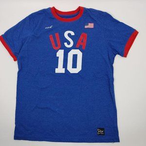 Mitre Elite USA Ringer  T-Shirt size small #632
